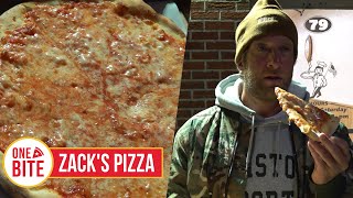 Barstool Pizza Review  Zacks Pizza Randolph MA [upl. by Ennalyrehc]