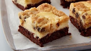 CookiesandMilk Cheesecake Brownie Bars [upl. by Standish]