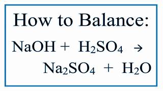 Sodium Hydroxide And Sulfuric Acid Reaction [upl. by Alial997]