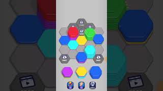 shorts Hexa Sort Game free download and Play Level 10 [upl. by Leuamme85]