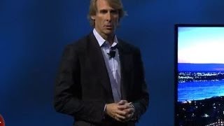 Michael Bay quits Samsungs press conference [upl. by Yadseut40]