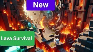 Minecraft New Challenge of Lava Survival HindiUrdu [upl. by Bertila]