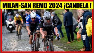 MILAN SAN REMO 2024 Tadej POGACAR Mathieu VAN DER POEL Isaac DEL TORO Jhonatan NARVAEZ [upl. by Nashom550]