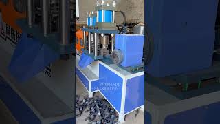 Flat iron hoop forming machine straightening punching bending rollformingmachine [upl. by Germann]