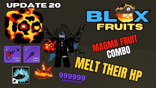 BEST MAGMA  DRAGON TRIDENT  SHARKMAN KARATE  ACIDUM RIFLE COMBO  UPDATE 20 BLOX FRUITS [upl. by Picco]