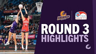 Firebirds vs Swifts  Round 3 Highlights 2023 [upl. by Cheffetz]