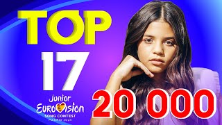 Junior Eurovision 2024  Top 17 Voted By 20 000 Eurovision Fans [upl. by Wylen15]