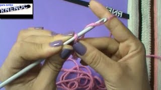 PARA ZURDOS APRENDIENDO A TEJER GANCHILLO CROCHET CLASE 1 PRINCIPIANTES [upl. by Aniri]