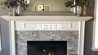 How to Update Fireplace  Fireplace Makeover Project 🔥 [upl. by Selma630]