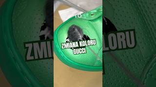 Zmiana koloru gucci ❗️🤯 gucci guccishoes guccisneakers [upl. by Einhorn]