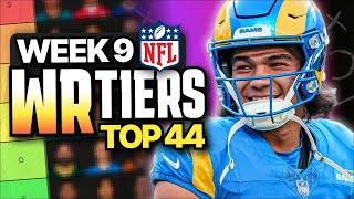 Week 9 Fantasy Football WR Rankings Top 44 [upl. by Ovida]