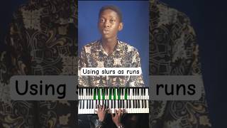 How to use Slurs to end songs Key C musiclessons music learntoplaymusic gospelmusic fyp [upl. by Vin]