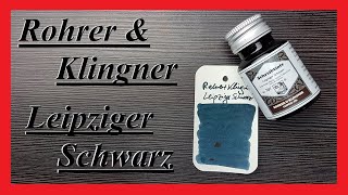 Rohrer amp Klingner Leipziger Schwarz  Review Deutsch [upl. by Elisa84]