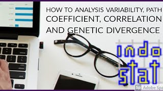 How to analysis variability path coefficient correlation and diversity through INDOSTAT [upl. by Ihtac]