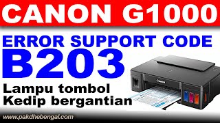 Penyebab Error B203 Pada Printer Canon G1000 G2000 G3000 Dst [upl. by Auohs609]