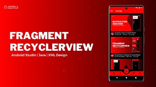 RecyclerView in Fragment in Android Studio using Java  YouTube Clone [upl. by Liatris283]