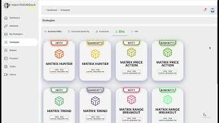 ALL NEW MATRIX TRADING TECH VERSION 2O DASHBOARD TOUR [upl. by Ainoek]