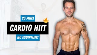 20 Min Standing Low Impact Cardio HIIT  No Equipment [upl. by Yadnus]