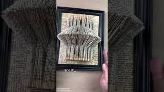 Framing your folded books is really simple bookfolding bookart booktok bookart [upl. by Alian]