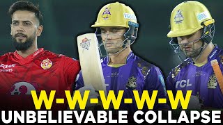 PSL 9  Unbelievable Collapse of Quetta  Islamabad United vs Quetta Gladiators  Match 32  M1Z2A [upl. by Arracot]