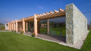 Stone Glass and Wood House in the Czech Countryside [upl. by Tenaj]