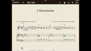 Lillusionniste  Lara Fabian  Partition  Piano [upl. by Tome134]