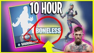 Boneless 10 Hours NEW Fortnite Battle Royale emote  conor mcgregor dance fortnite [upl. by Noreg661]