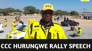 Chamisa’s hurungwe rally speech [upl. by Gifford]