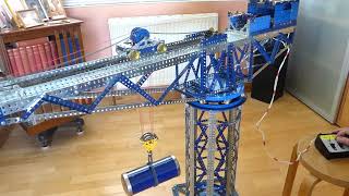 1942 Meccano Hammer head crane [upl. by Amehsat]