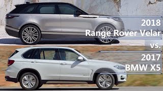 2018 Range Rover Velar vs 2017 BMW X5 technical comparison [upl. by Aenea412]