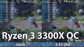 AMD Ryzen 3 3300X Overclocking Test 455Ghz [upl. by Adest]