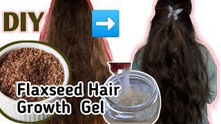 DIY FLAXSEED GEL FOR HAIR GROWTH  Just 1 Remedy To All Your Hair Problems  AsraKhisalDiaries [upl. by Eenat163]