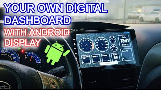 Android Head unit  Digital Dashboard with quotTorquequot application [upl. by Nnaycart]