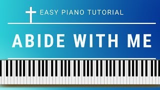 Abide with Me easy hymn piano tutorial with free sheet music [upl. by Adnwahsor158]