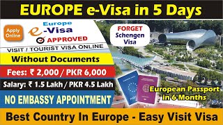 Get Europe EVisa in 5 Days  No Embassy Appointment Needed  Visa Free Entry in Europe For Everyone [upl. by Georgie300]