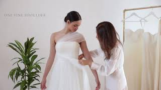 The Jillian  How to Tie and Wear this Jenny Yoo Convertible Tulle Wedding Dress [upl. by Roots3]