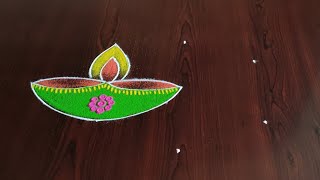 2021 diwali special rangoli 3×2 dots easyrangoli [upl. by Arnaldo37]