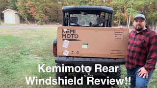 Kemimoto Rear Windshield Install amp Review on my CanAm Defender [upl. by Vento]