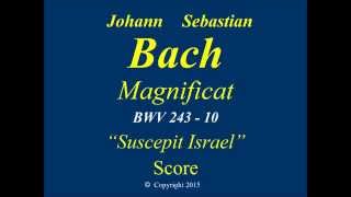 10  JS Bach Magnificat  Suscepit Israel  Score [upl. by Branden]