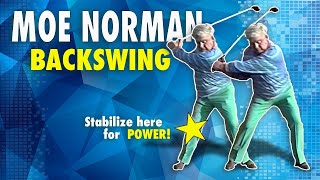 Moe Normans Golf Swing 4K  Backswing for Leverage and Power [upl. by Uahc]