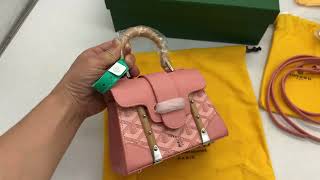 Goyard Saigon Structure Mini Bag Pink Detailed Review from Suplook [upl. by Westphal]