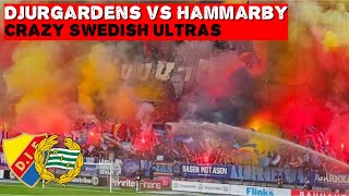 8 Minutes Of Crazy Swedish Ultras  Djurgården vs Hammarby  22102023 [upl. by Samal385]