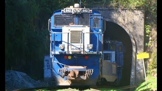 TREM TESTE RUMO Locotrol ES43BBi 130 Vagões Sem Vagão Madrinha  Helper Ferrovia Curitiba Paranaguá [upl. by Assirak]