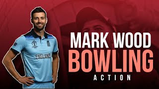 Mark Wood Bowling Action  Slow Motion  CRICKET PORT [upl. by Mohn]