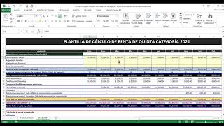 Macros Cálculo Renta de 5ta Categoría 2021 [upl. by Akalam]