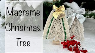 Macrame Christmas Tree Macrame ornament [upl. by Sicnarf132]