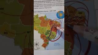 Brasil Migrações Internas de 1990 a 2010 [upl. by Lyrred]