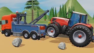 Flat Tire on Tractor by the Big Stone in Field and new Farm Shop amp Roadside Assistance For Tractors [upl. by Ytsenoh]