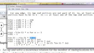 Factorial  Recurrence Relation and Solution [upl. by Branca265]