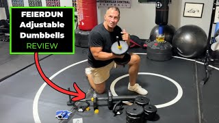 Adjustable Dumbbells Review FEIERDUN [upl. by Annawal]